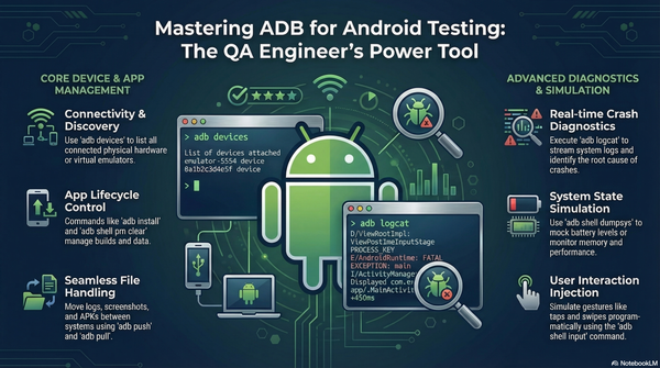 Mastering ADB : The Ultimate Powerhouse for Android App Testing