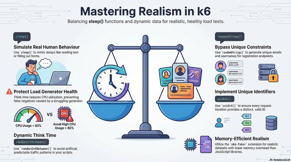 Mastering Realism in k6 Load Resting : Think Time and Dynamic Data